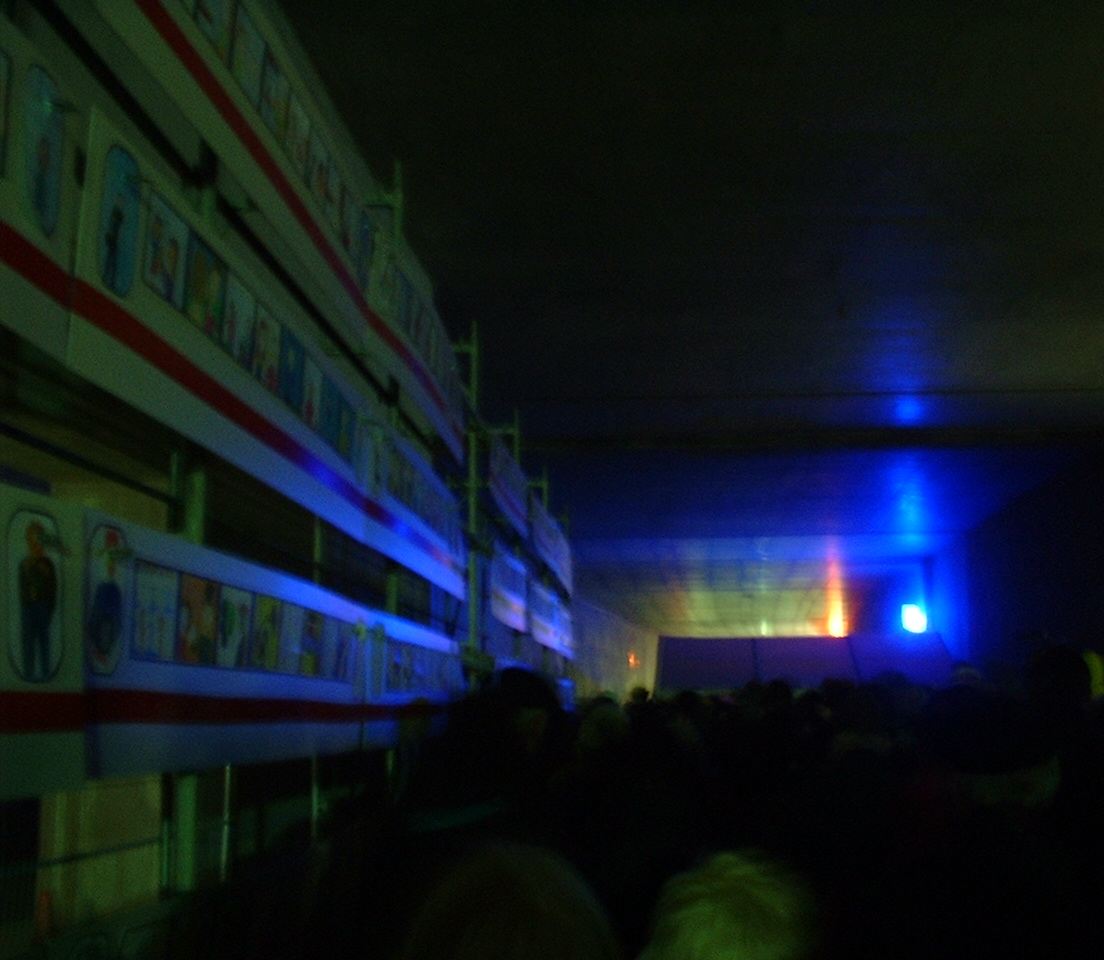 Besichtigung im Bahntunnel zum Potsdamer Platz