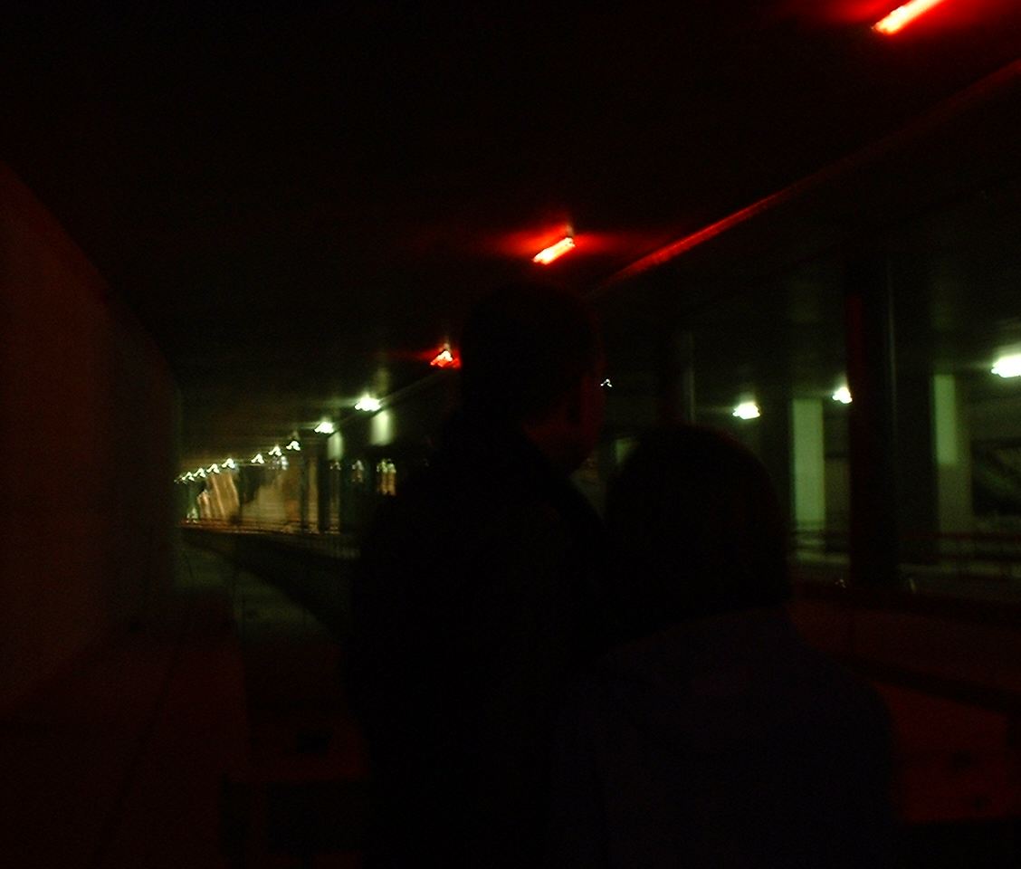 Besichtigung im Bahntunnel zum Potsdamer Platz