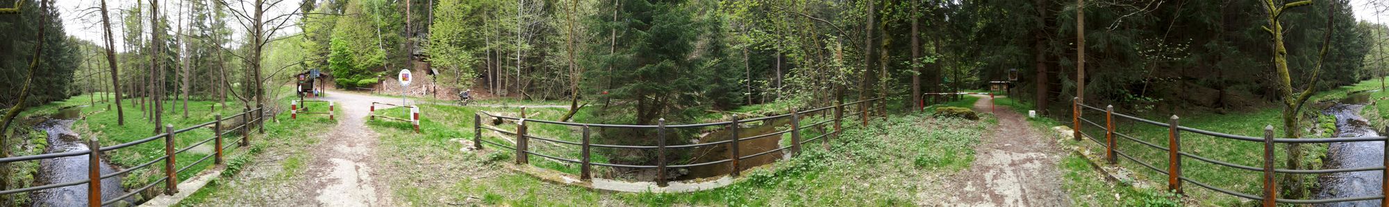 Panorama an der Grenze Kirnitzschtal