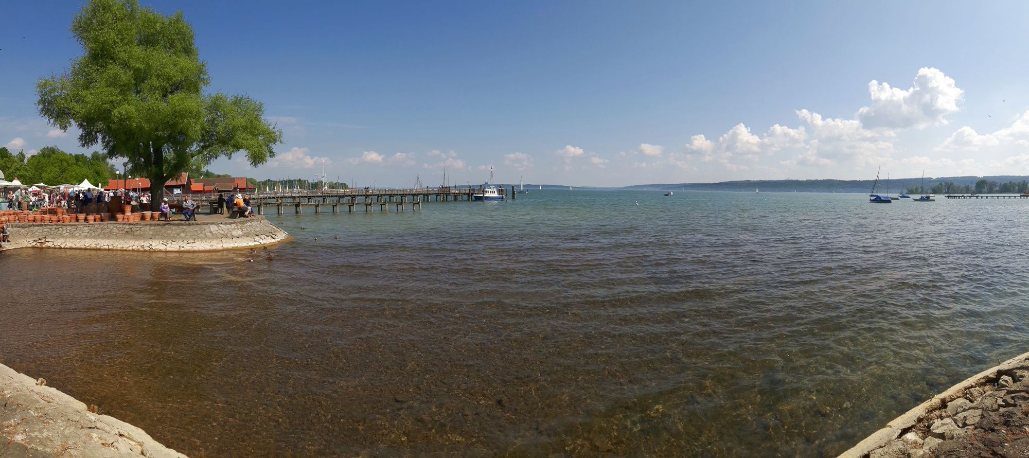 2018 05 Ammersee Diessen Töpfermarkt Utting baden Biergarten Alte Villa