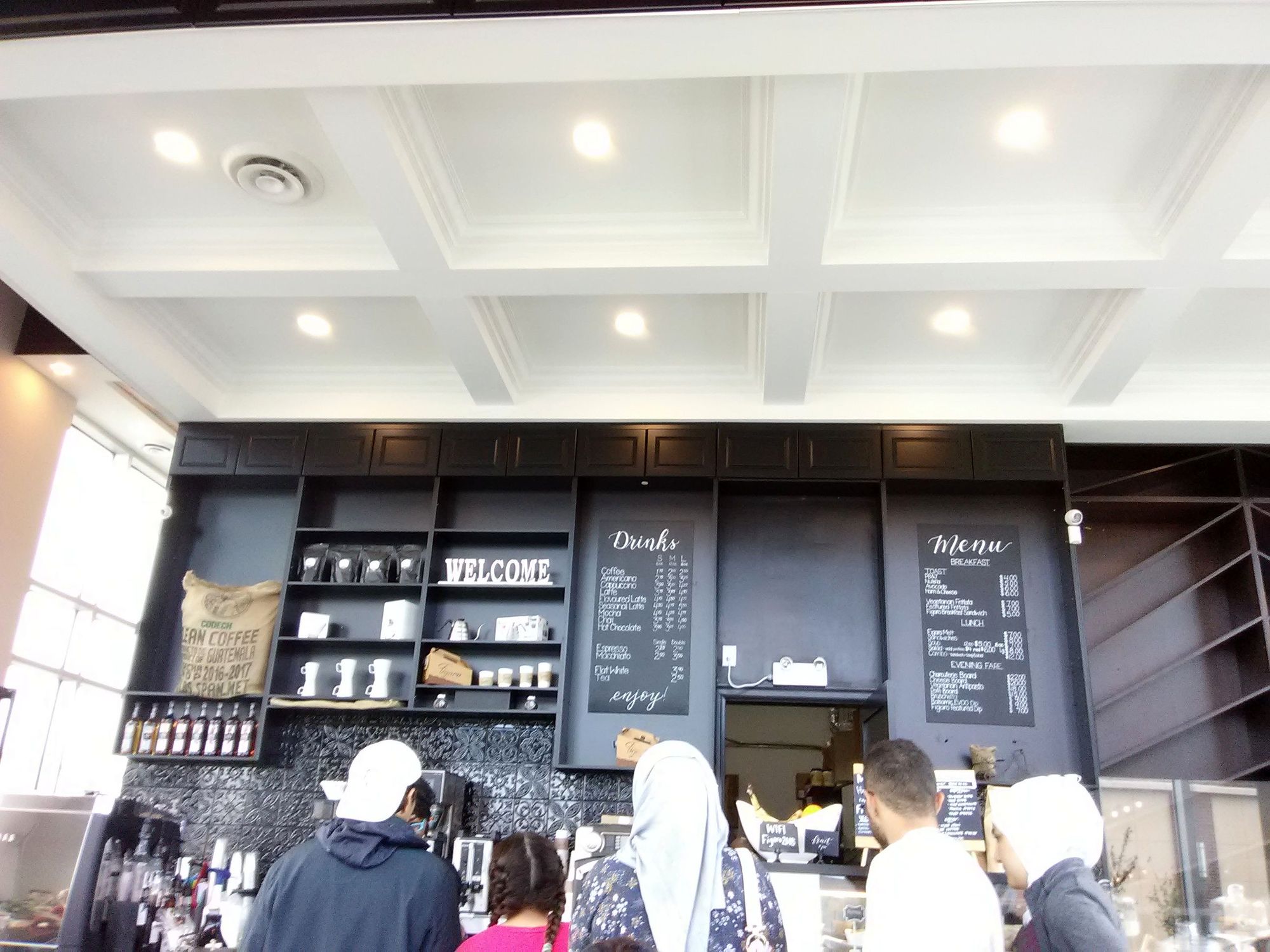 Shopping Kaffeepause im Café