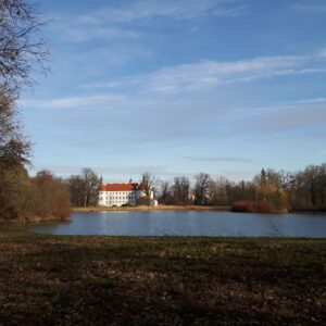 Fürstlich Drehna Blick zum Schloss