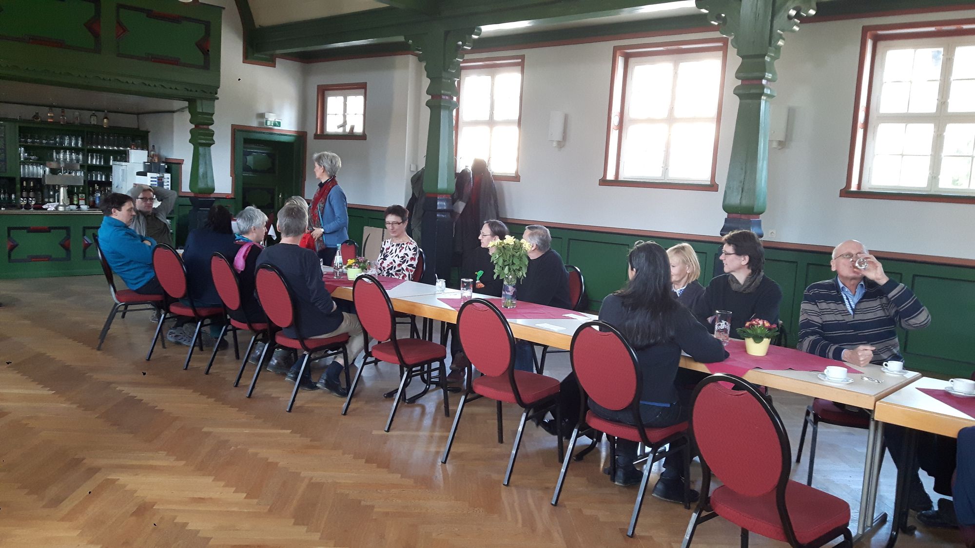 In gemütlicher Runde zum Abschluss Mittagessen