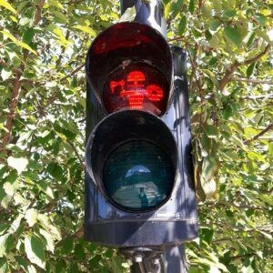 Wikinger Ampelmännchen in Aarhus