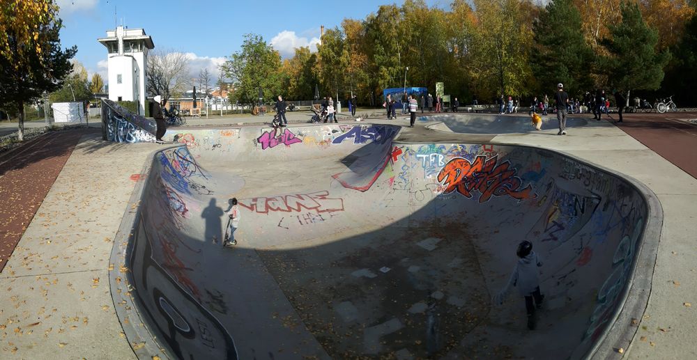 Panorama Skater-Park im Gleisdreieck Park