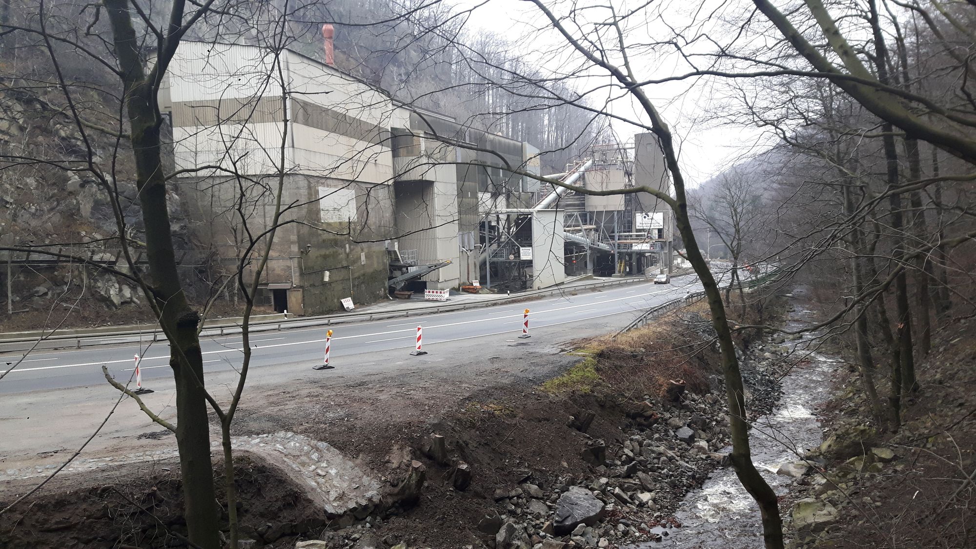 Quetschwerk an der Hauptstraße bei Bad Harzburg