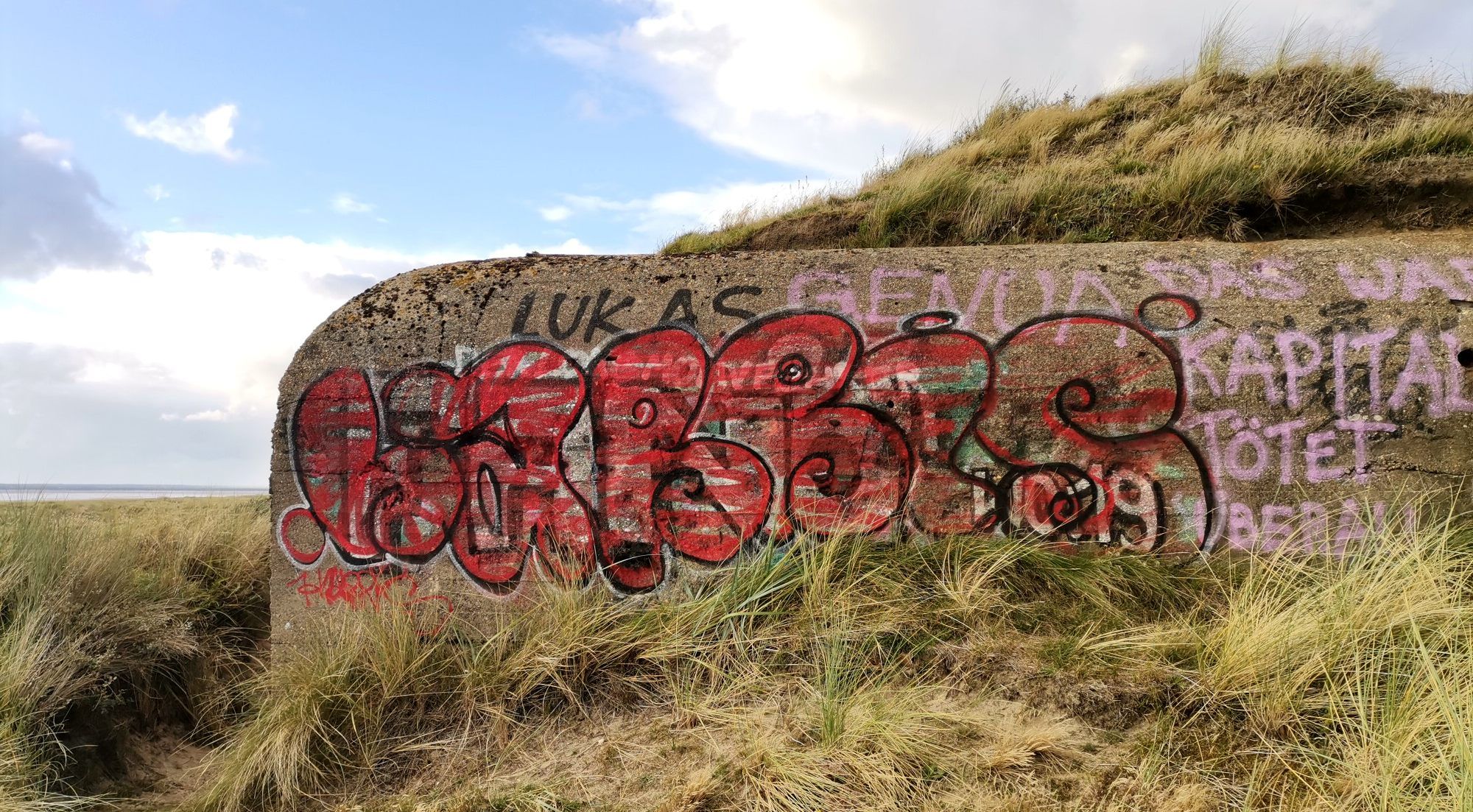 Fanö Strand Bunker Graffiti