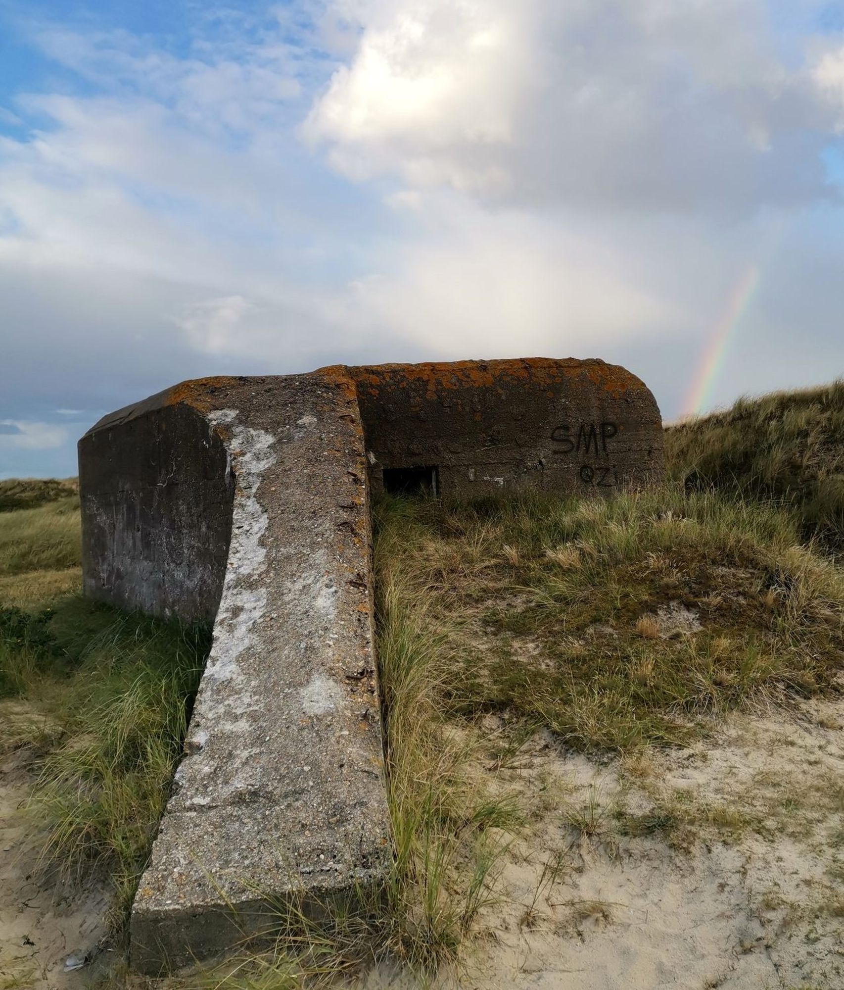Fanö Strand Bunker Regenbogen