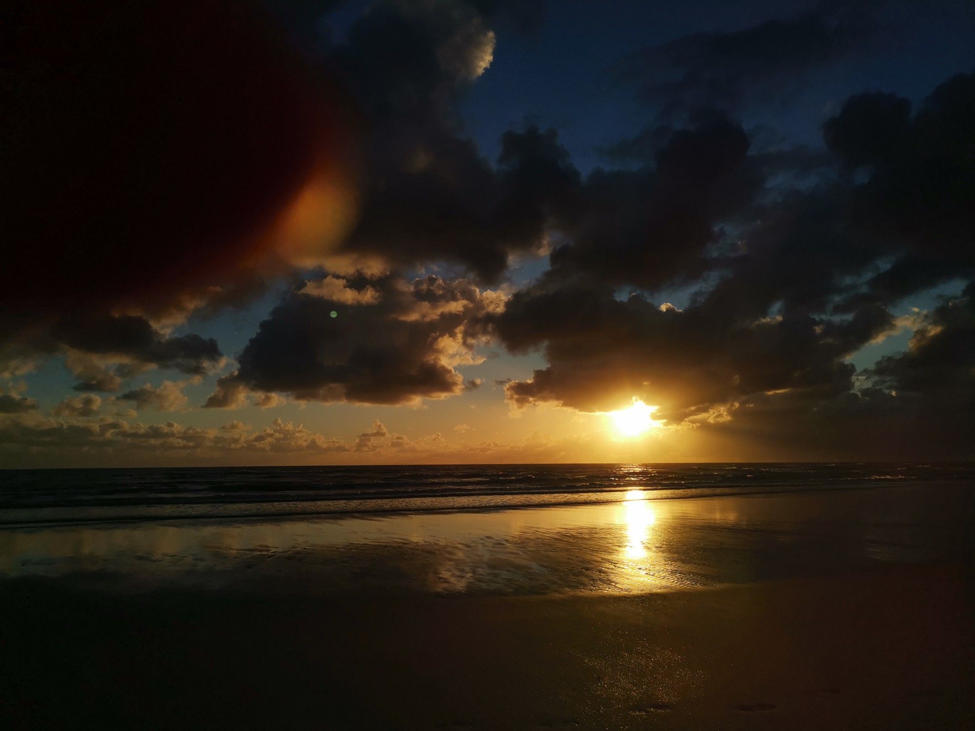 Fanö Strand Sonnenuntergang Wolken