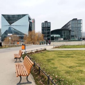 Blick auf City Cube Hauptbahnhof Berlin