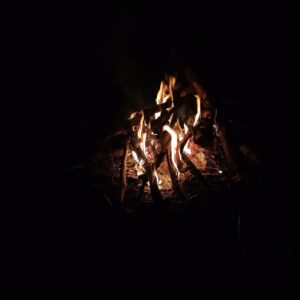 Boofen mit schönem Feuerchen