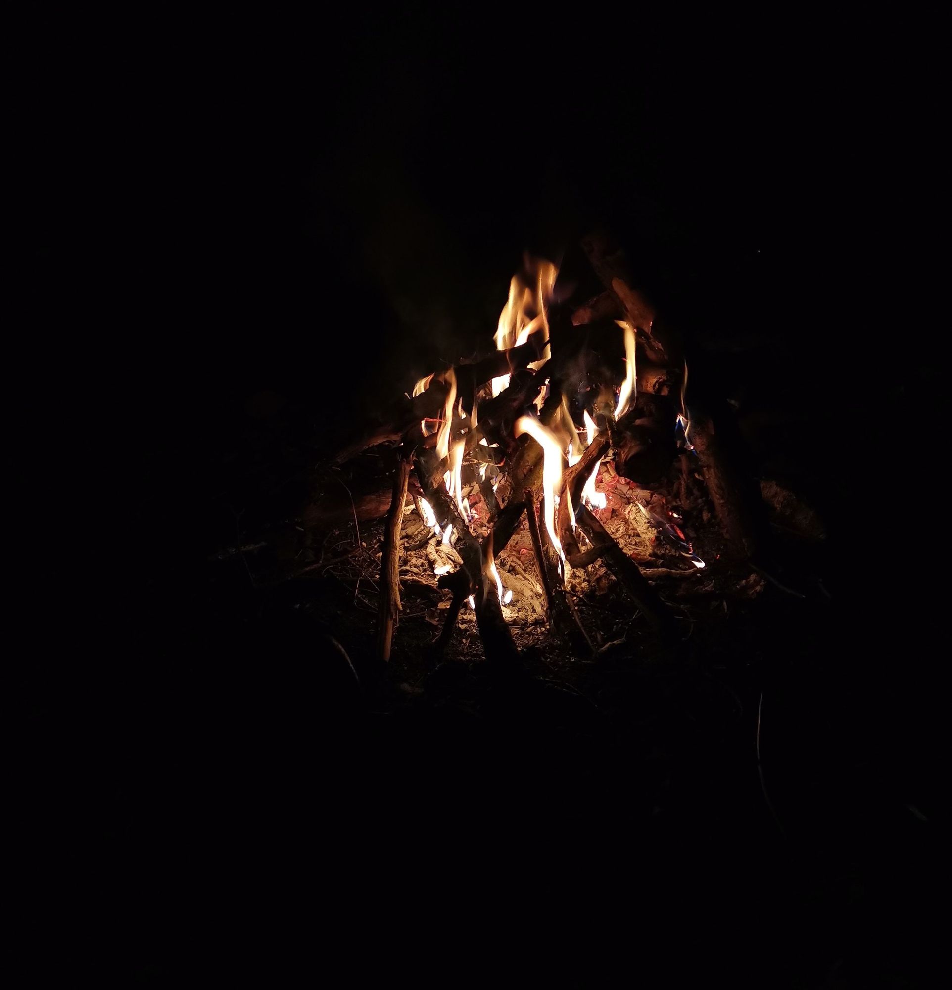 Boofen mit schönem Feuerchen
