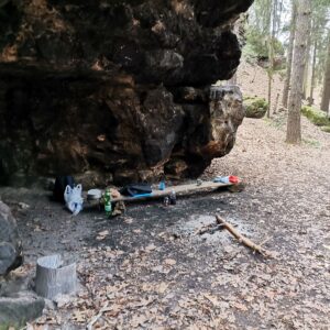 Boofen mit Frühstücksbank