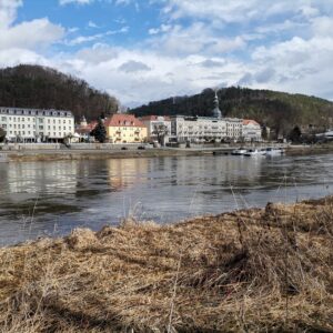 Blick über die Elbe nach Bad Schandau