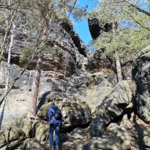 Mittags am Papststein