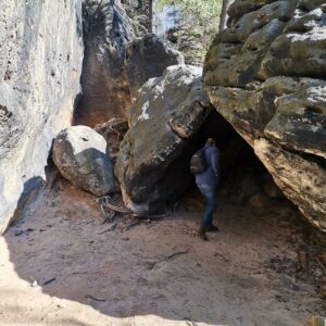 Kletterboofe am Papststein