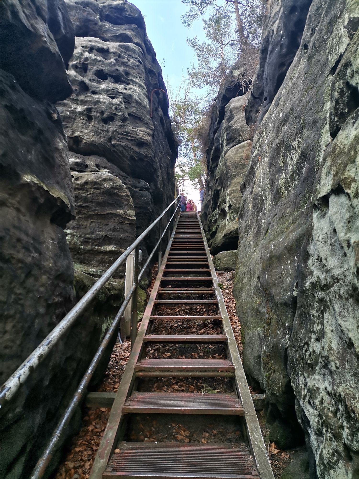 Stiege auf den Papststein