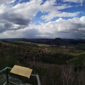 Panoramablick vom Papststein Richtung Königstein