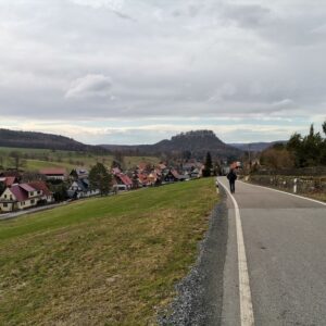 auf der Straße Richtung Königstein