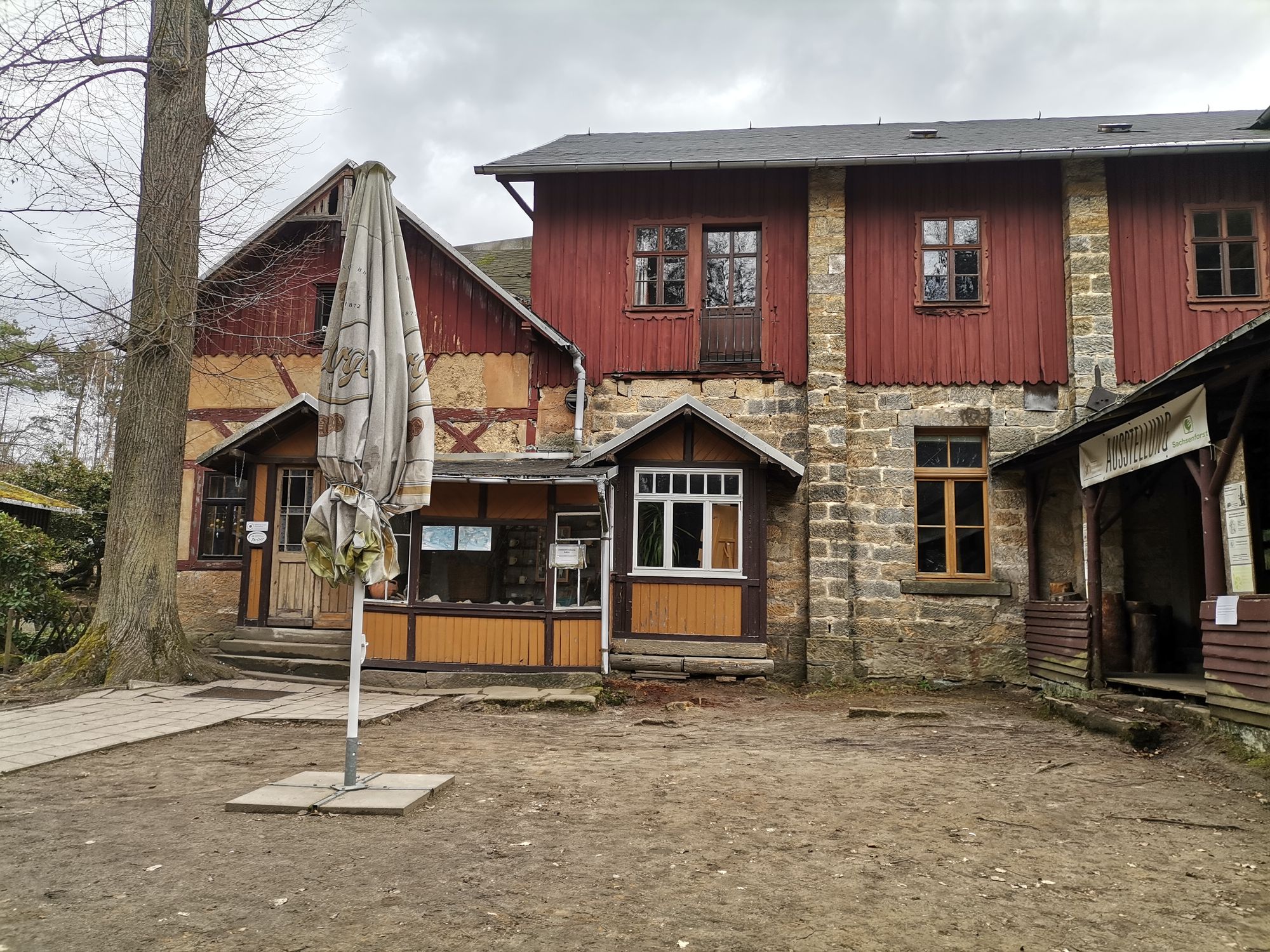 Gaststätte geschlossen auf dem Pfaffenstein