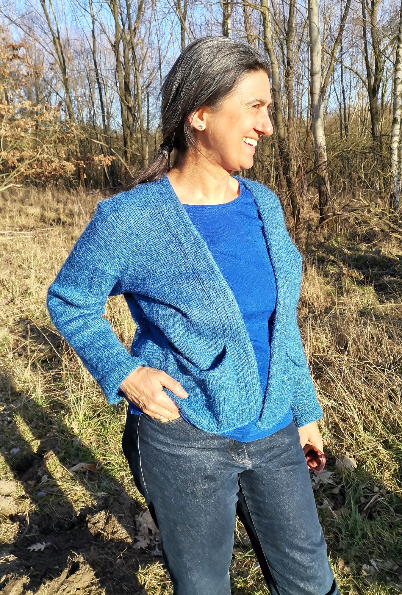 Elisenau Dani Wollpullover neu blau