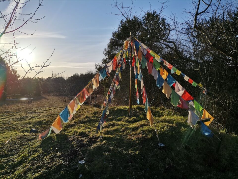 Elisenau tibetanische Fahnen