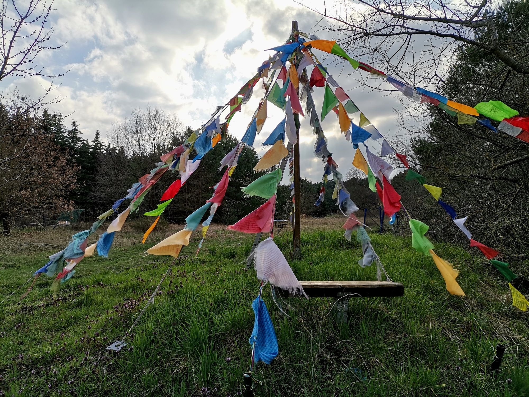 Elisenau tibetanische Fahnen