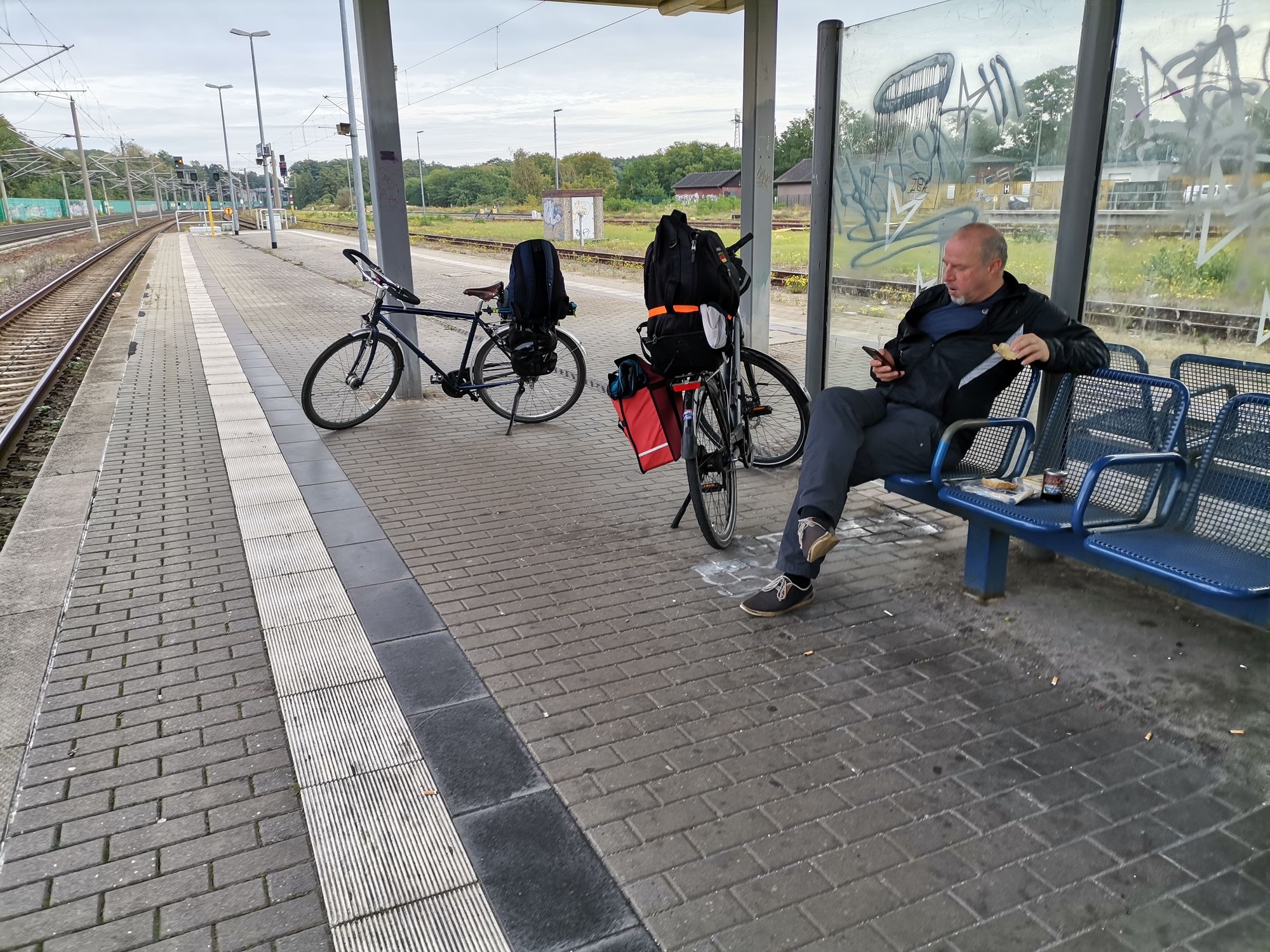 Rückfahrt Bahnhof Jens