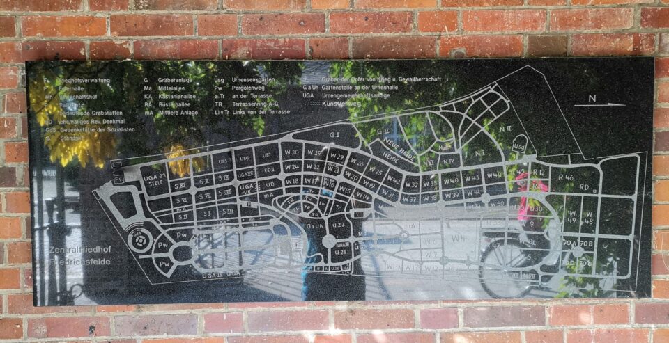 Zentralfriedhof Friedrichsfelde Lageplan