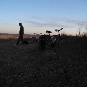 Stimmungsbild auf Anhöhe über der Oder