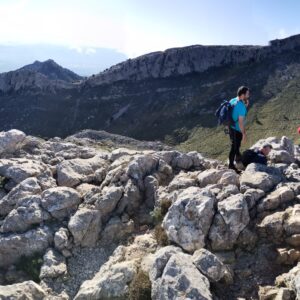 Panorama Puig d'en Galileu und Blick auf den Puig Massanella