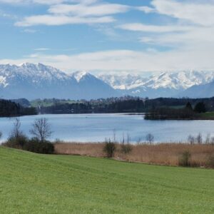 Panorama Riegsee Alpen