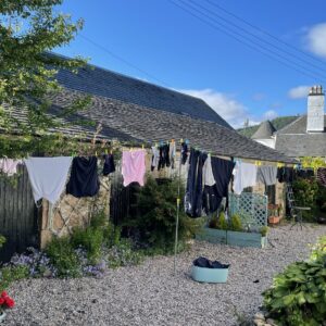 Inveraray Hinterhof mit Wäsche
