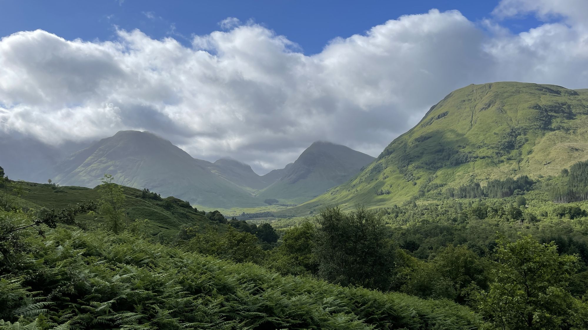 Blick nach Glencoe