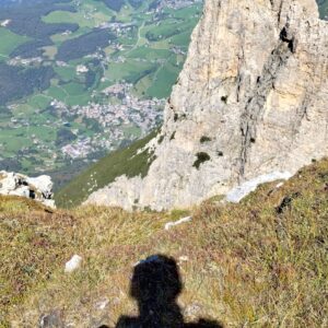 Schlern Felswand Blick in den Abgrund :-) nach Seis