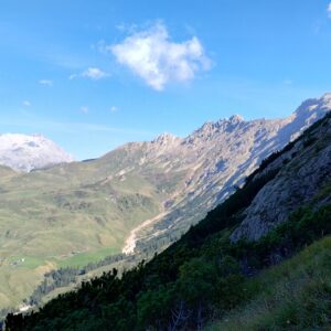 Aufstieg zum Schlern, nach im Schatten :-)