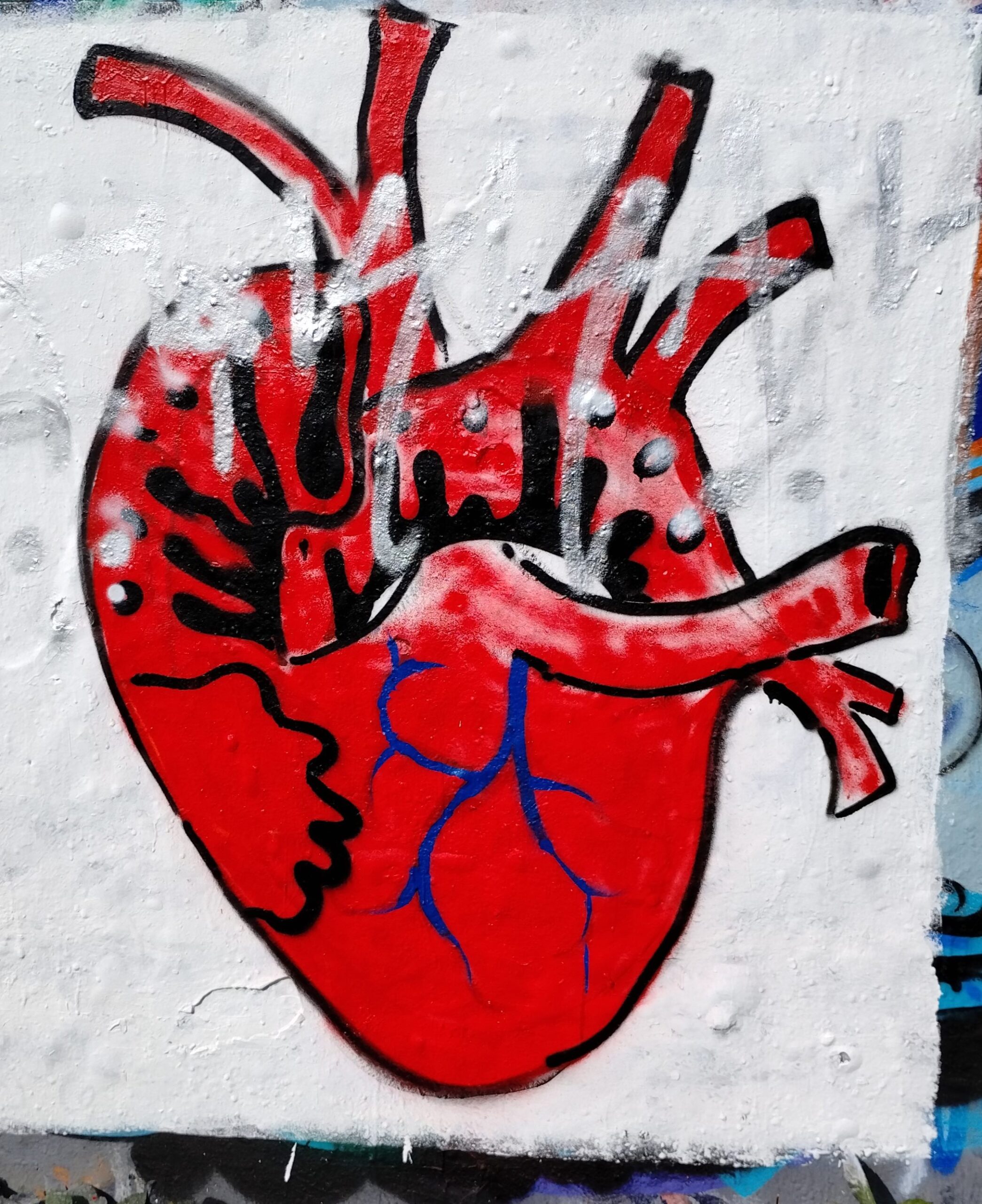 Graffiti rotes Herz