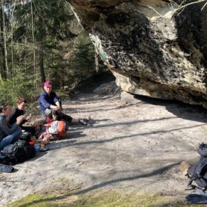 Rast an der Boofe am Alten Wildenstein