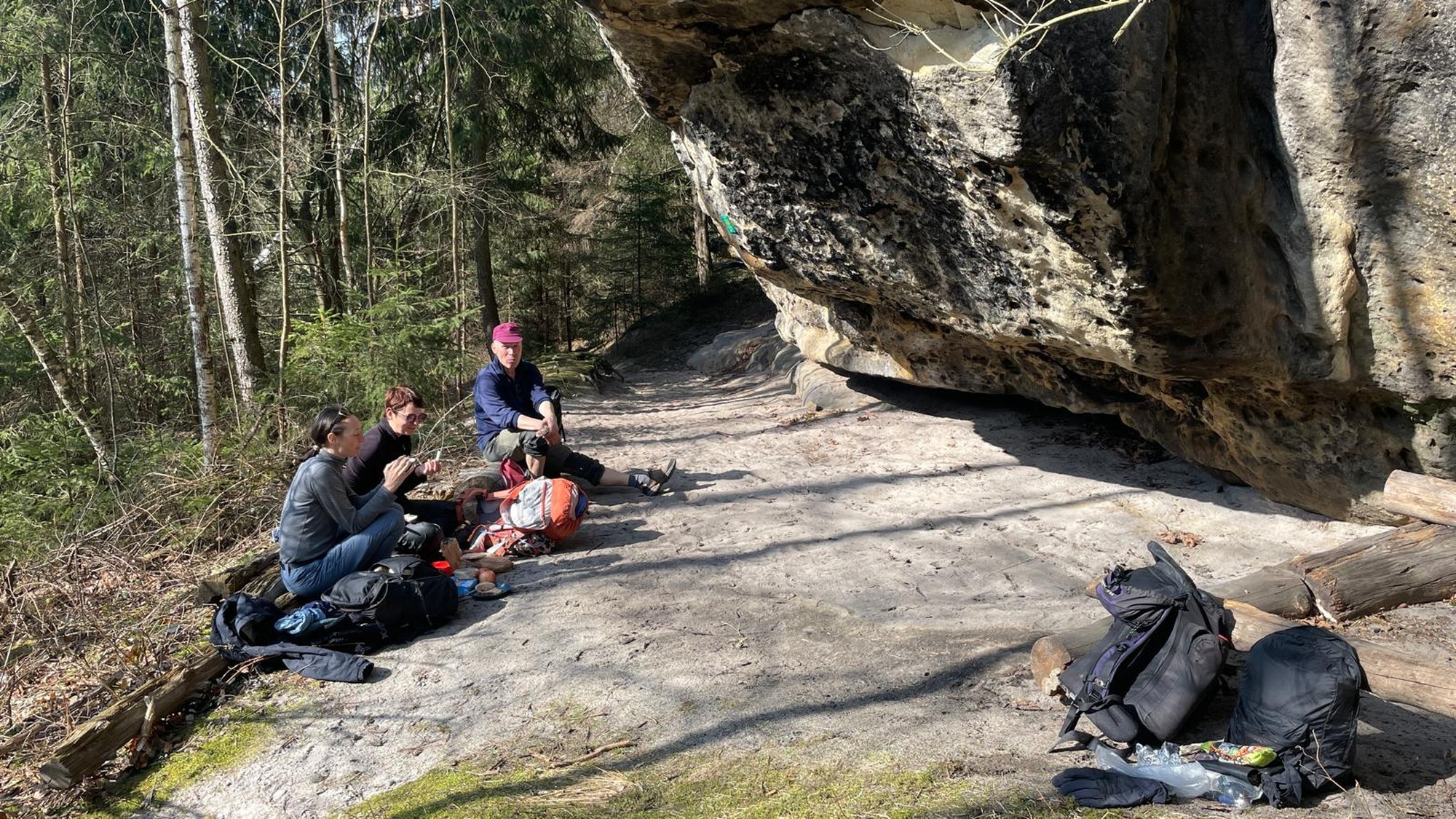 Rast an der Boofe am Alten Wildenstein