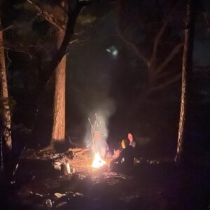Lagerfeuer am Abend